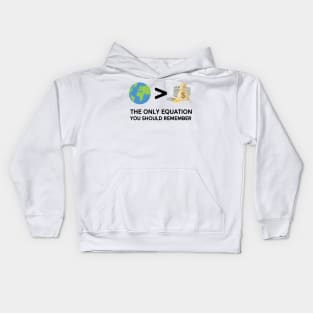 Only Equation You Should Remember Climate Change Global Warming Kids Hoodie